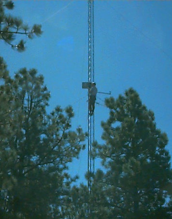 Image of dust monitor on mast