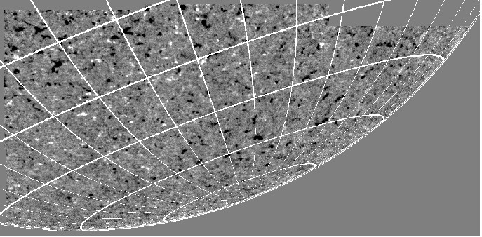 South pole magnetogram mosaic
