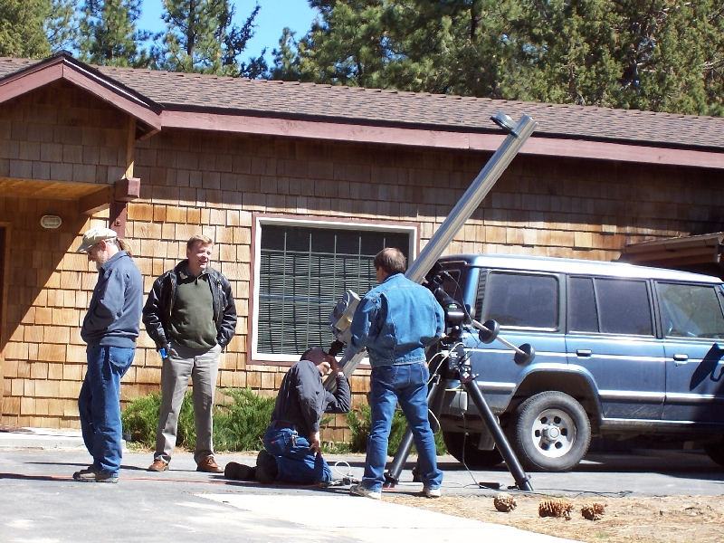 Testing new H-alpha telescope configuration