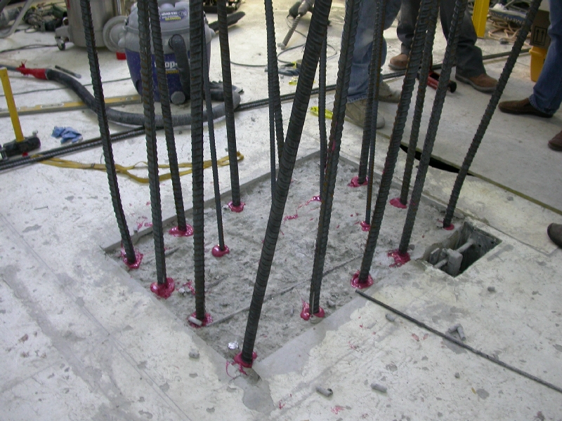Rods with epoxy