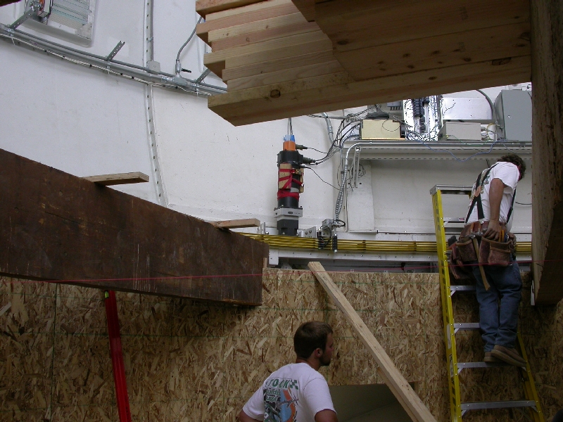Observing floor under construction.