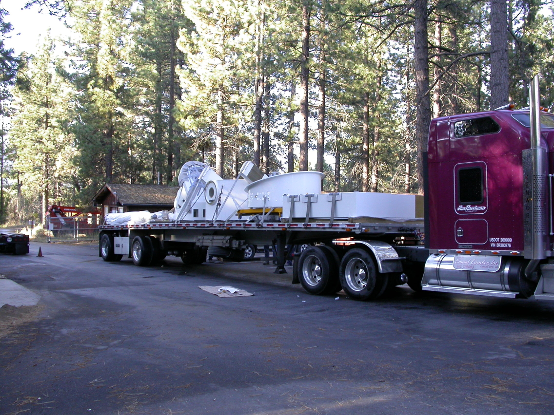 Truck arrives at BBSO.