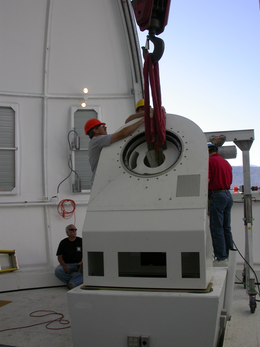 Polar axis in position.