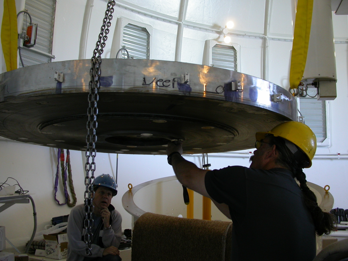 Beginning actuator rod installation.